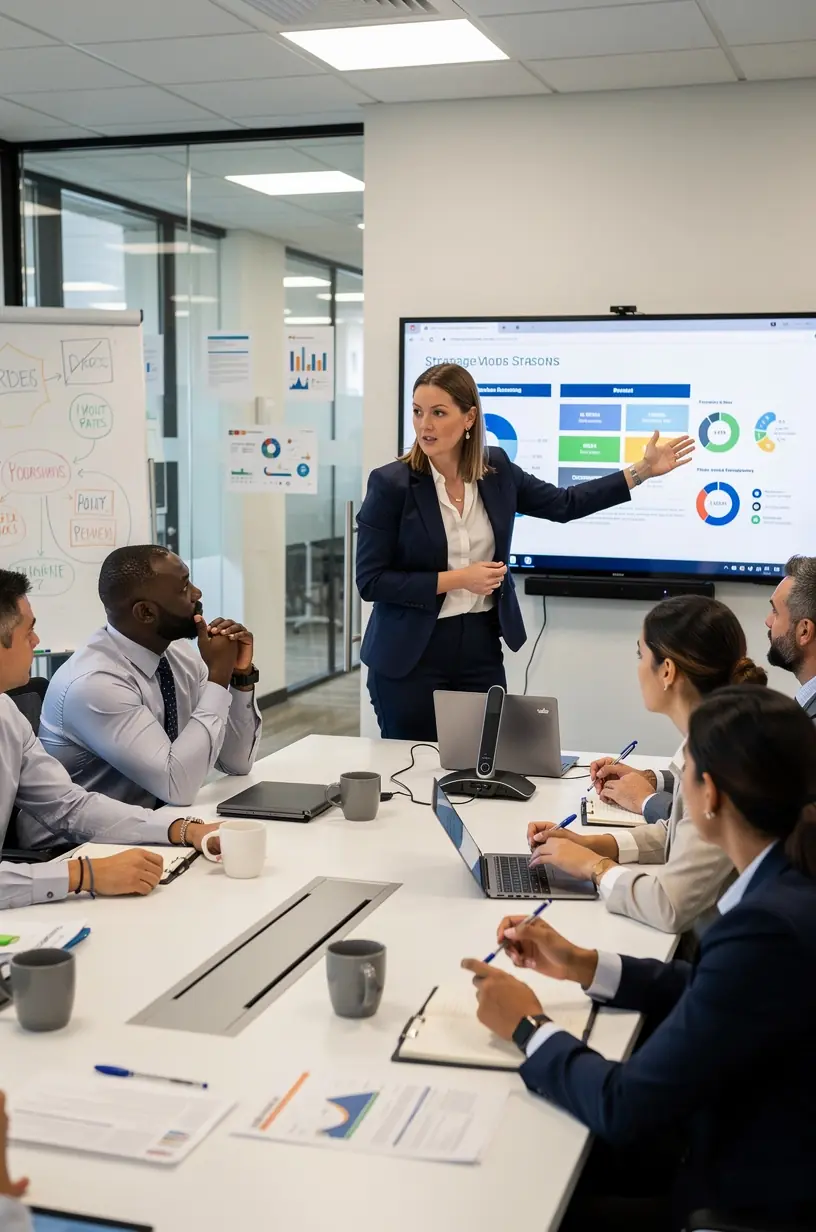 Professional team collaboration